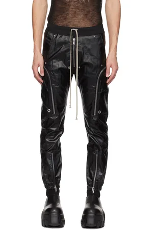 Rick Owens Black Porterville Bauhaus Denim Cargo Pants