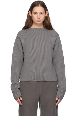 RIER Gray Fishermen Rib Sweater