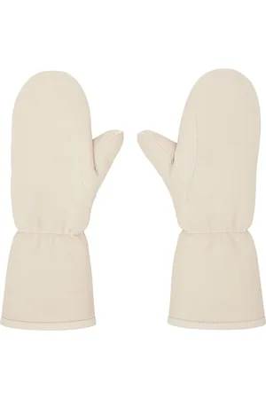 YVES SALOMON Beige Merinillo Mittens