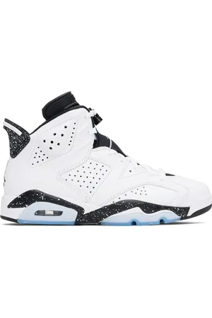 Nike White & Black Air Jordan 6 Retro Sneakers