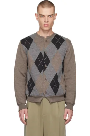MAGLIANO Brown Argyle Cardigan
