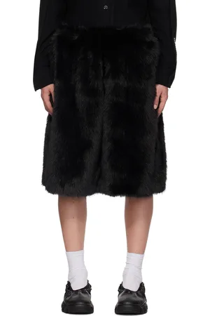 Simone Rocha Boxing Faux-Fur Shorts