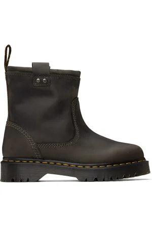 Dr. Martens Gray Anistone Lo Leather Chelsea Boots