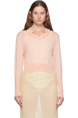 Simone Rocha Pink Embellished Polo