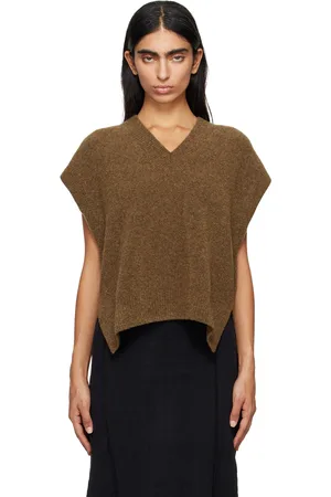 STUDIO NICHOLSON Brown Poros Vest