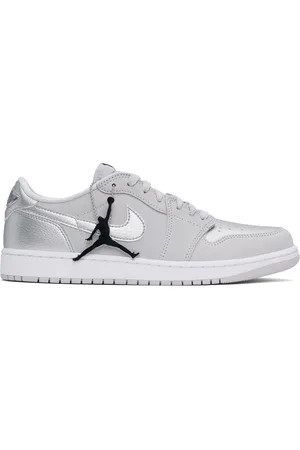 Nike Gray & Silver Air Jordan 1 Retro Low OG Sneakers