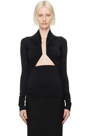 Rick Owens Black Porterville Prong Long Sleeve T-Shirt