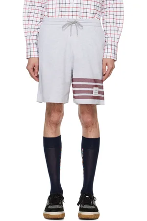 Thom Browne Gray 4-Bar Shorts