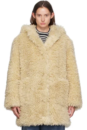 Stand Studio Beige Elisa Faux-Shearling Coat