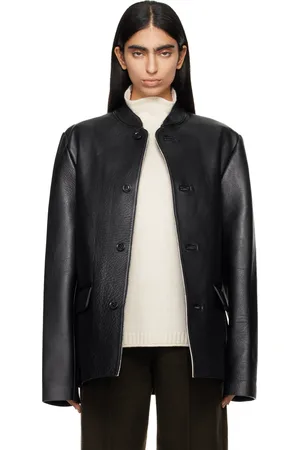 RIER Black Bonded Leather Jacket