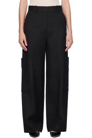 Khaite Black Caiton Trousers