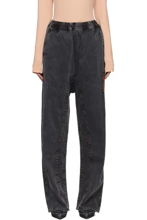 Y / PROJECT Black Pinched Logo Souffle Jeans