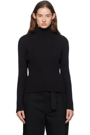 AMOMENTO Ribbed Turtleneck
