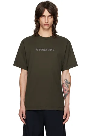 Burberry Brown Printed Paisley Logo T-shirt