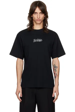 Burberry Black Flocked-Logo T-Shirt