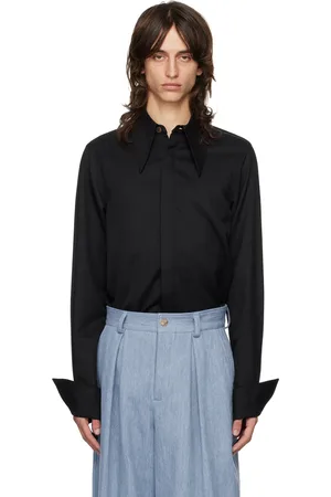 King & Tuckfield Pointed Collar Long Line Shirt