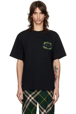Burberry Black Thistle Logo T-Shirt