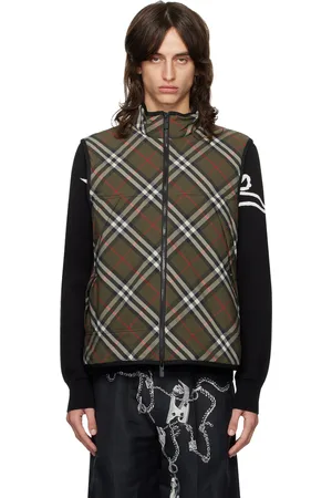 Burberry Green Check Nylon Vest