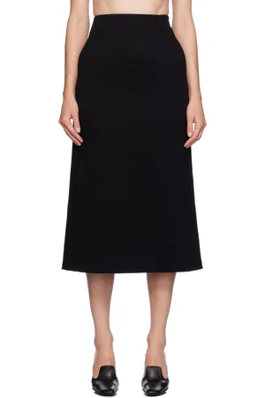 Gia Studios Raw Edge Midi Skirt