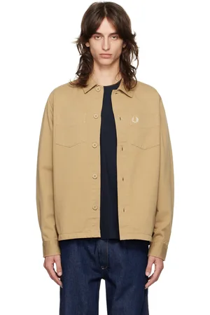 Fred Perry Khaki Twill Overshirt