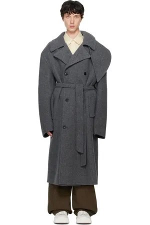 Recto Gray Kuse Oversized Coat