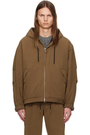 Solid Brown Padded Jacket