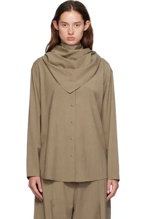LE 17 SEPTEMBRE Beige Round Neck Shirt