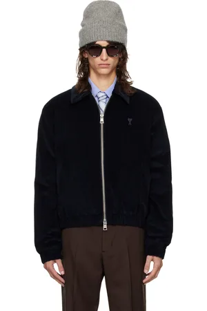 Ami Navy Ami de Coeur Zipped Jacket