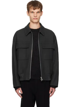 Solid Gray Zip-Up Jacket