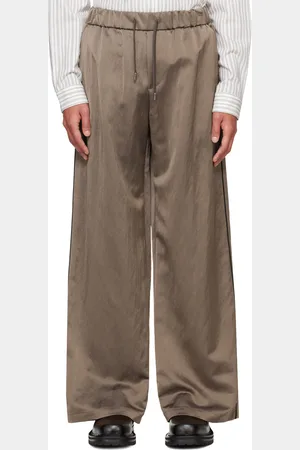 SYSTEM Brown Satin Trousers