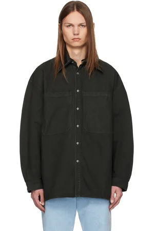 Nanushka Black Beaux Denim Shirt