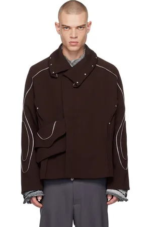 Kiko Kostadinov Burgundy Chalice Jacket