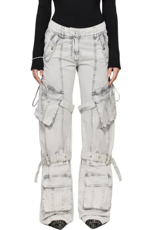 Acne Studios Gray Cargo Twill Trousers