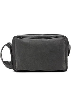 Solid Gray Washed Cross Bag
