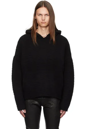 JOHN ELLIOTT Glitch Jacquard Poncho Hoodie