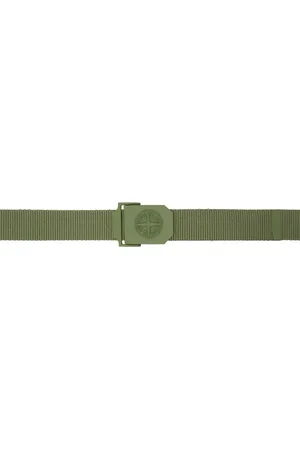 Stone Island Green 94071 Tape Belt