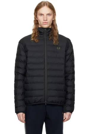 Fred Perry Black Hooded Insulated Jacket