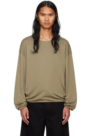LEMAIRE Khaki Relaxed Long Sleeve T-shirt