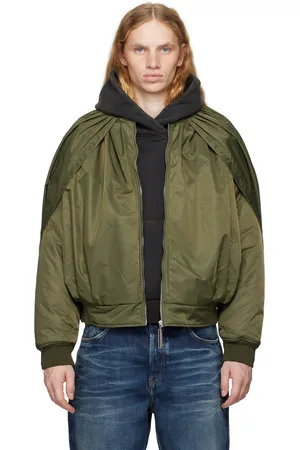 Spencer Badu Khaki Bubble Bomber Jacket