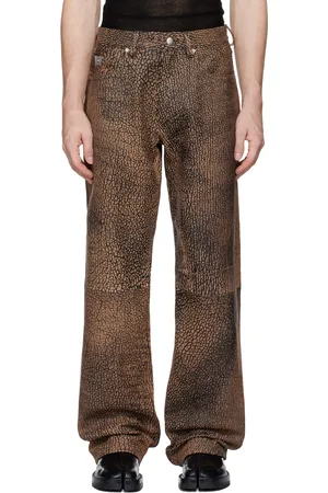 MISBHV Brown Leather Pants