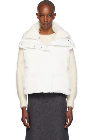 YVES SALOMON White Ultralight Down Vest