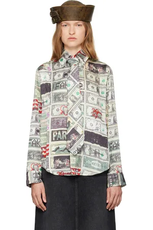 Vaquera Multicolor Dollar Print Shirt