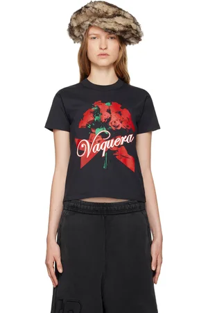 Vaquera Black Rose Bouquet T-shirt