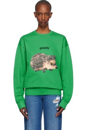 J.W.Anderson Green Hedgehog Print Sweatshirt