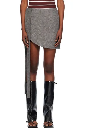 FIDAN NOVRUZOVA Gray Colleen Miniskirt