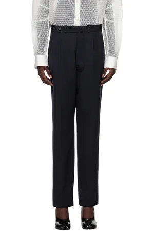 Maison Margiela Navy Virgin Wool Trousers