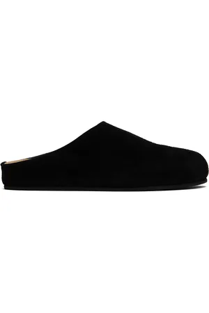 The Row Black Hugo Loafers