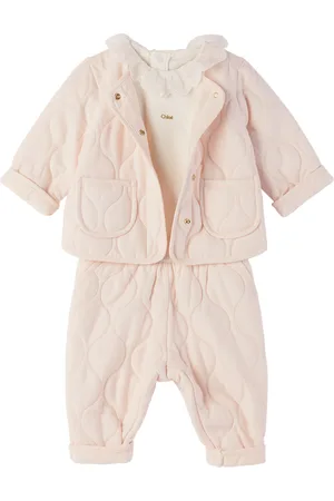 Chloé Baby Pink Quilted Jacket Set