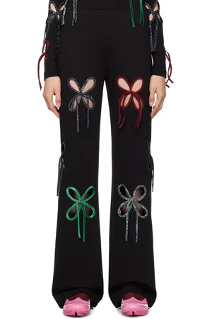 J.KIM Black Colorful Petal Lounge Pants