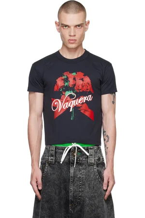 Vaquera Black Rose Bouquet T-shirt
